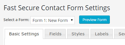 Fast Secure Contact Form forms