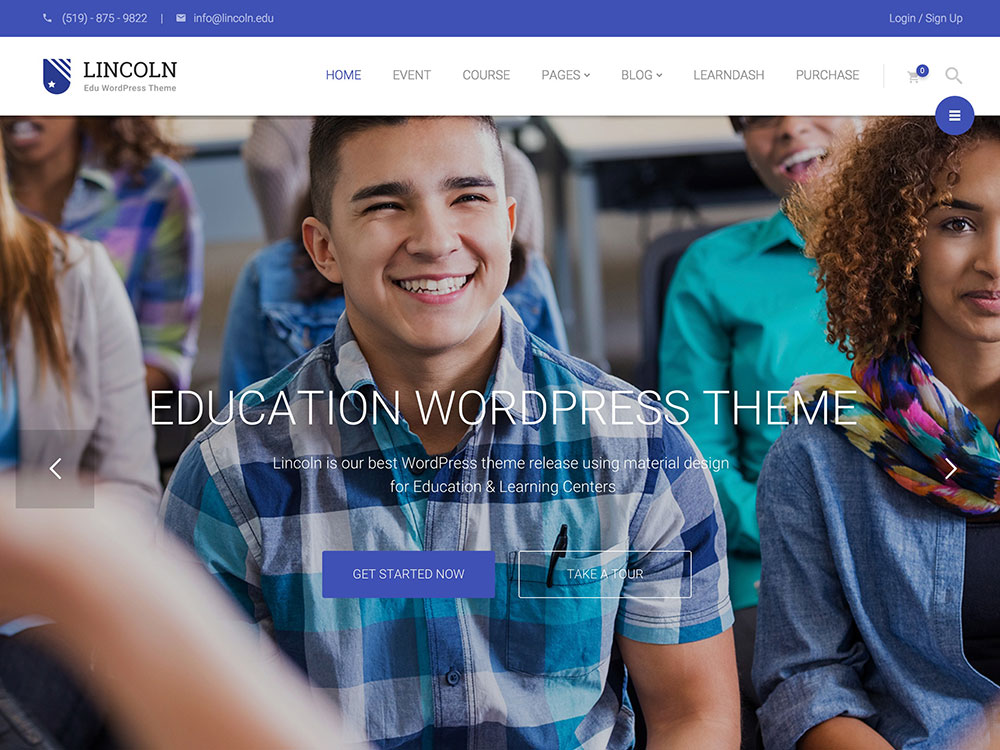 lincoln-education-wordpress-theme