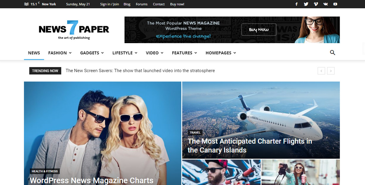 Newspaper WordPress Theme