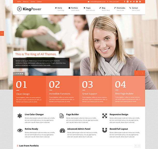 King-Power-WordPress-Theme