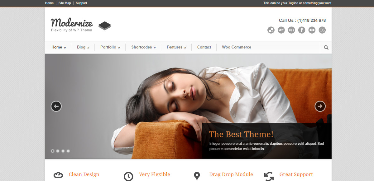 Modernize WordPress Theme