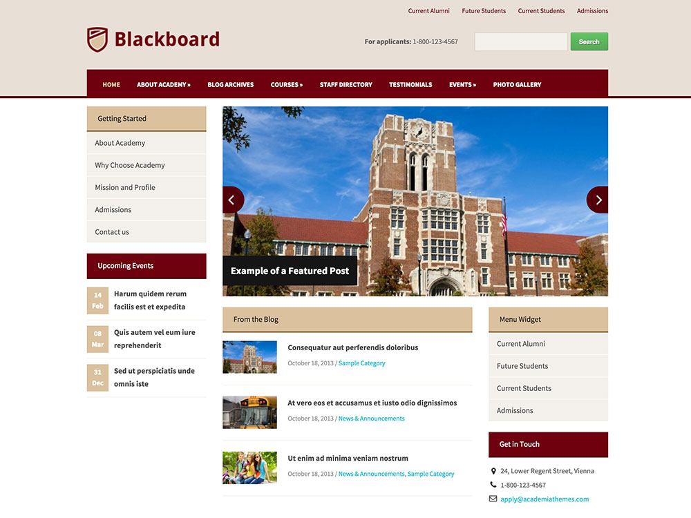 blackboard-wordpress-theme