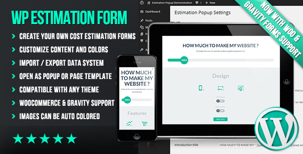 WP Flat Cost Estimation Form Creator