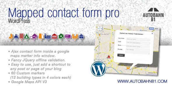 Mapped contact form pro WordPress