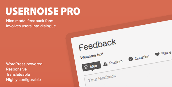 Usernoise Pro Modal Feedback & Contact form