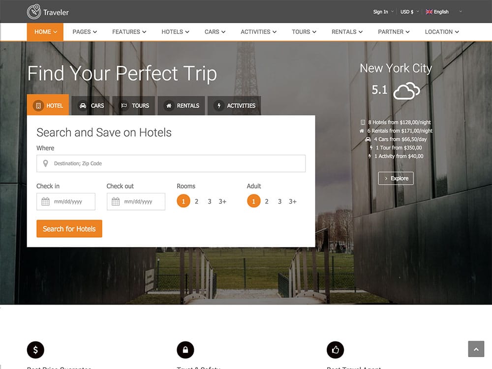 traveler-booking-wordpress-theme