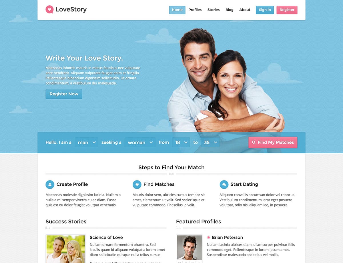 lovestory-dating-wordpress-theme