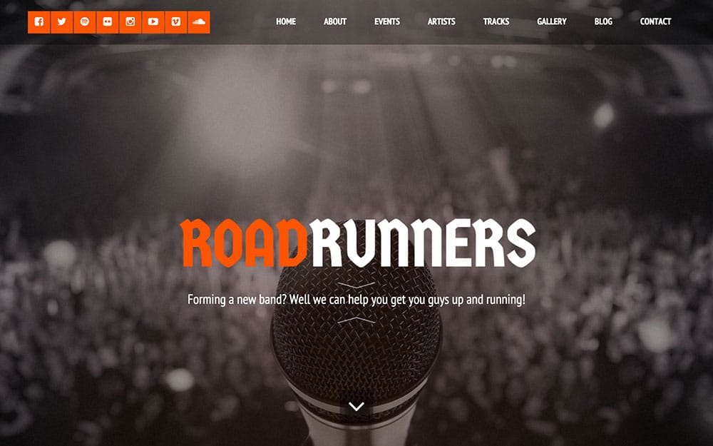 roadrunners-wordpress-music-theme