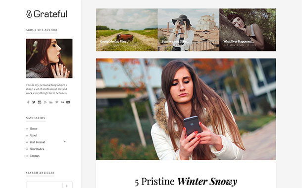 Grateful-WordPress-theme