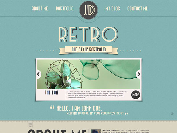 Retro-Portfolio-one-page-WordPress-theme