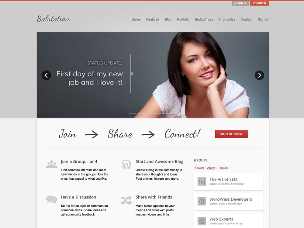 Salutation-WordPress-BuddyPress-Theme