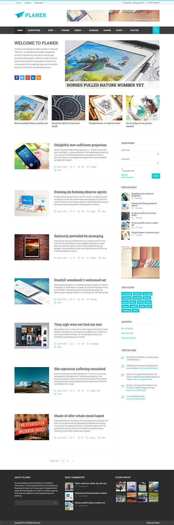 Planer-WordPress-Theme