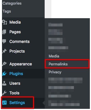 change permalink in wordpress