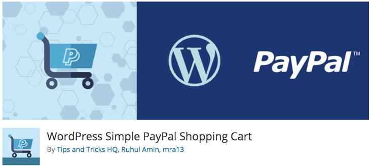 WordPress Simple PayPal Shopping Cart plugin