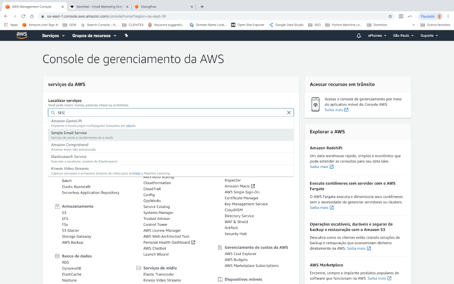 AWS Dashboard