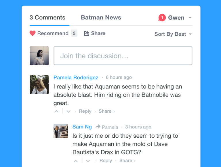 disqus comment example