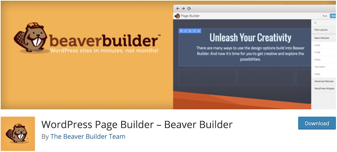 beaver builder lite plugin