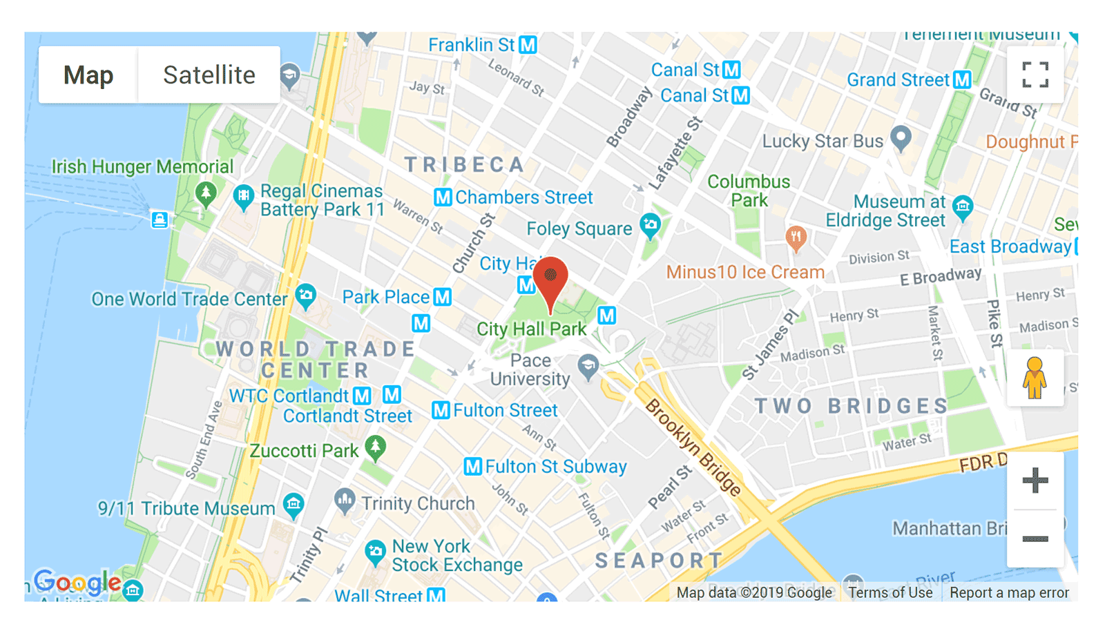 Example of Simple Google Maps Shortcode