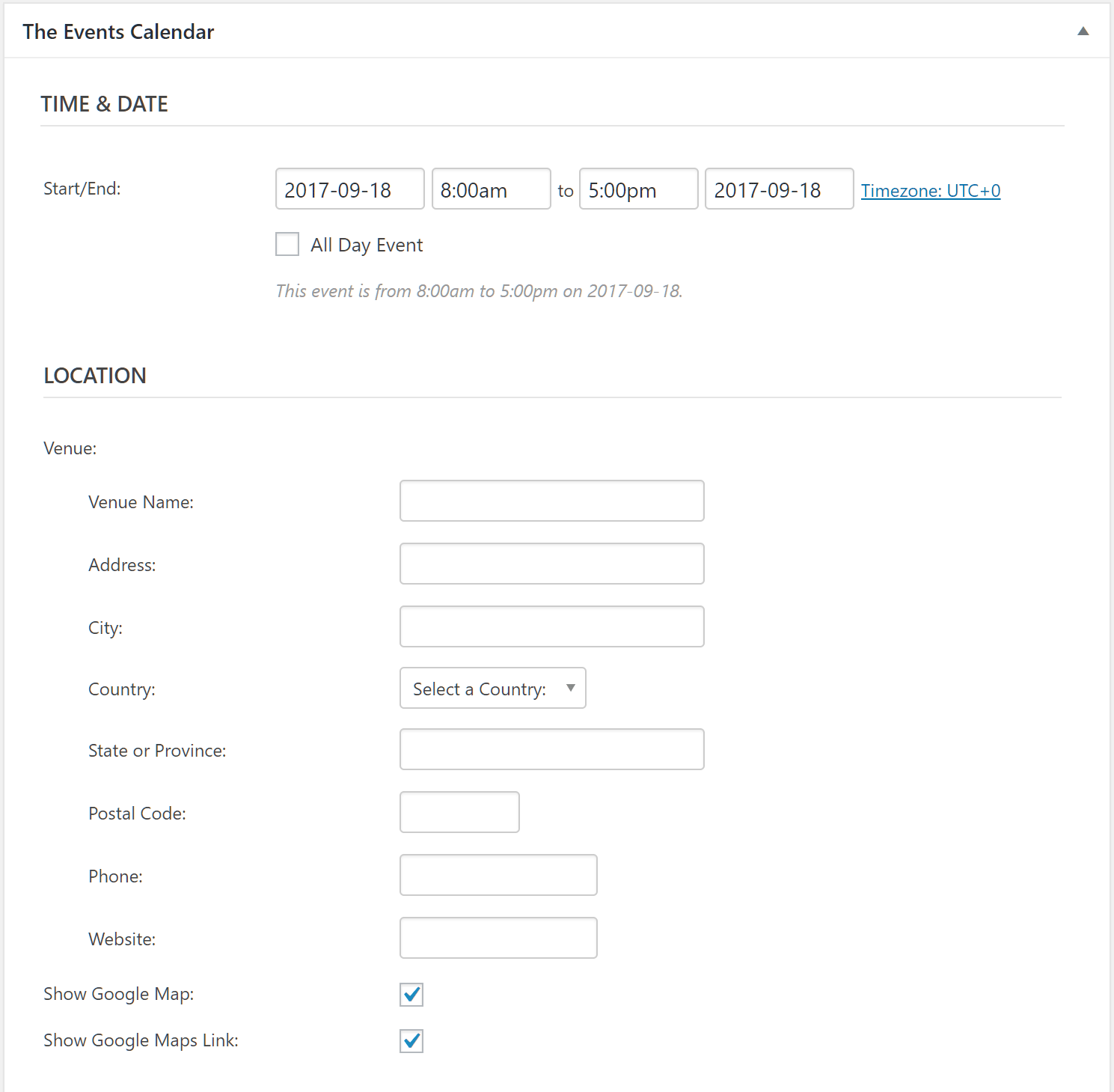 Modern Events Calendar