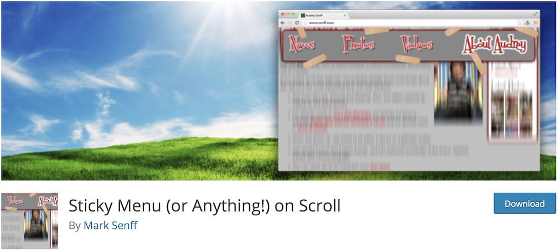 sticky menu wordpress plugin
