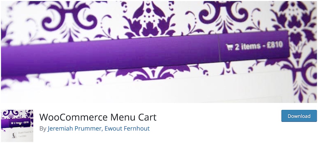 woocommerce menu bar cart wordpress plugin