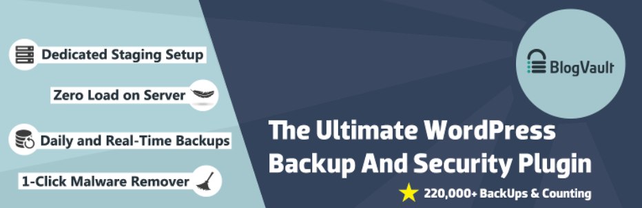 BlogVault top Backup WordPress Plugin