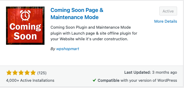 Coming-Soon-Plugin