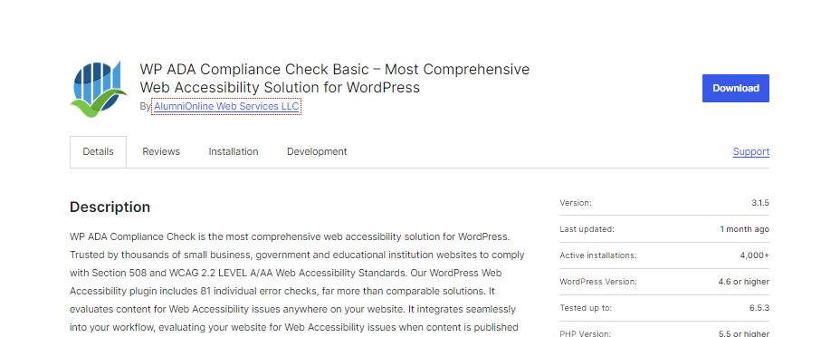 WP ADA Compliance Check Basic