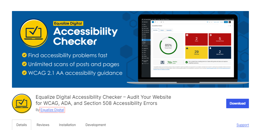 WordPress Accessibility Checker Plugin