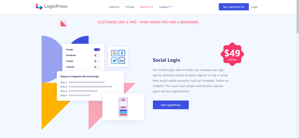 LoginPress Social Login