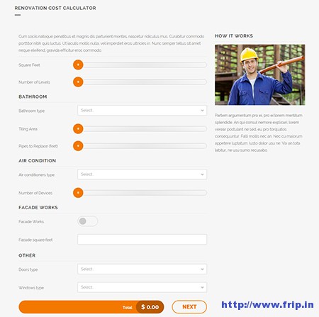Cost-Calculator-WordPress-Plugin