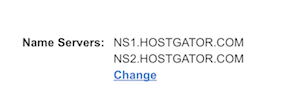 Change Name Servers