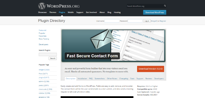 Fast Secure Contact Form