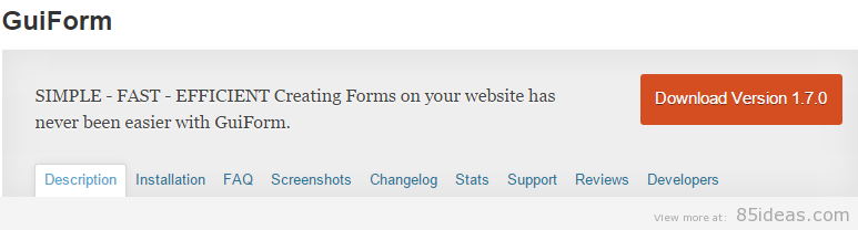 GuiForm WordPress Plugin