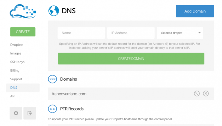 How To Set Up a Host Name with DigitalOcean