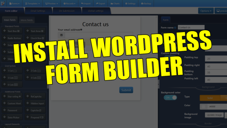 How to install WordPress Form Builder with Zigaform