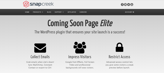 Coming Soon Page Elite Plugin