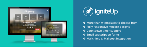 IgniteUp WordPress Coming Soon and Maintenance Mode Plugin