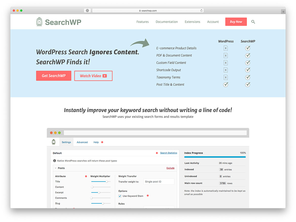 WordPress search plugins
