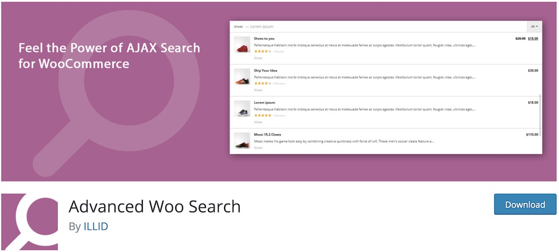 advanced woo search wordpress plugin