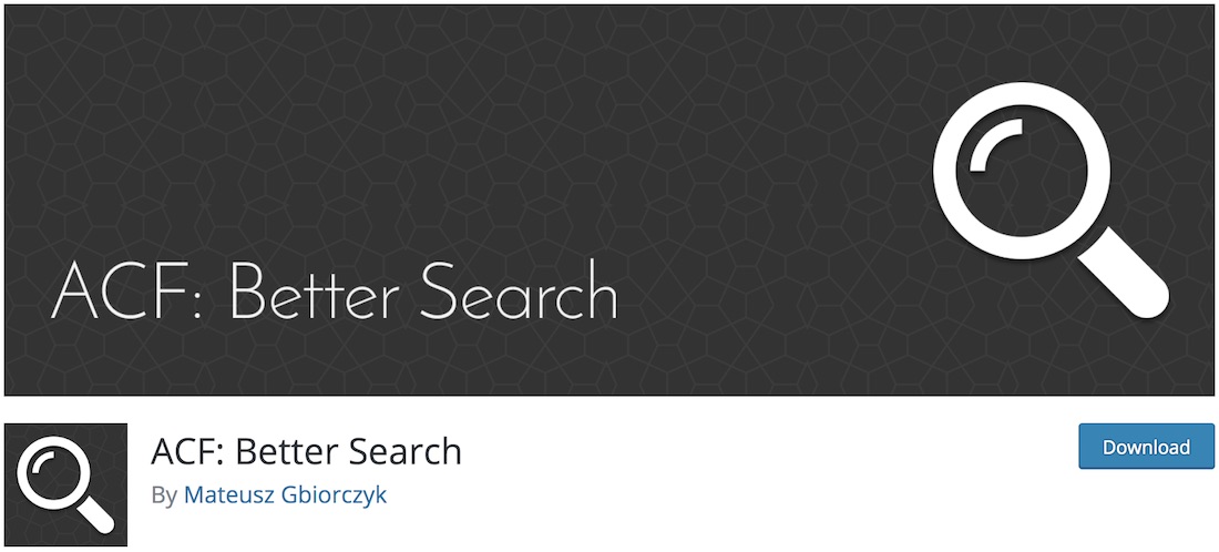 acf better search wordpress plugin