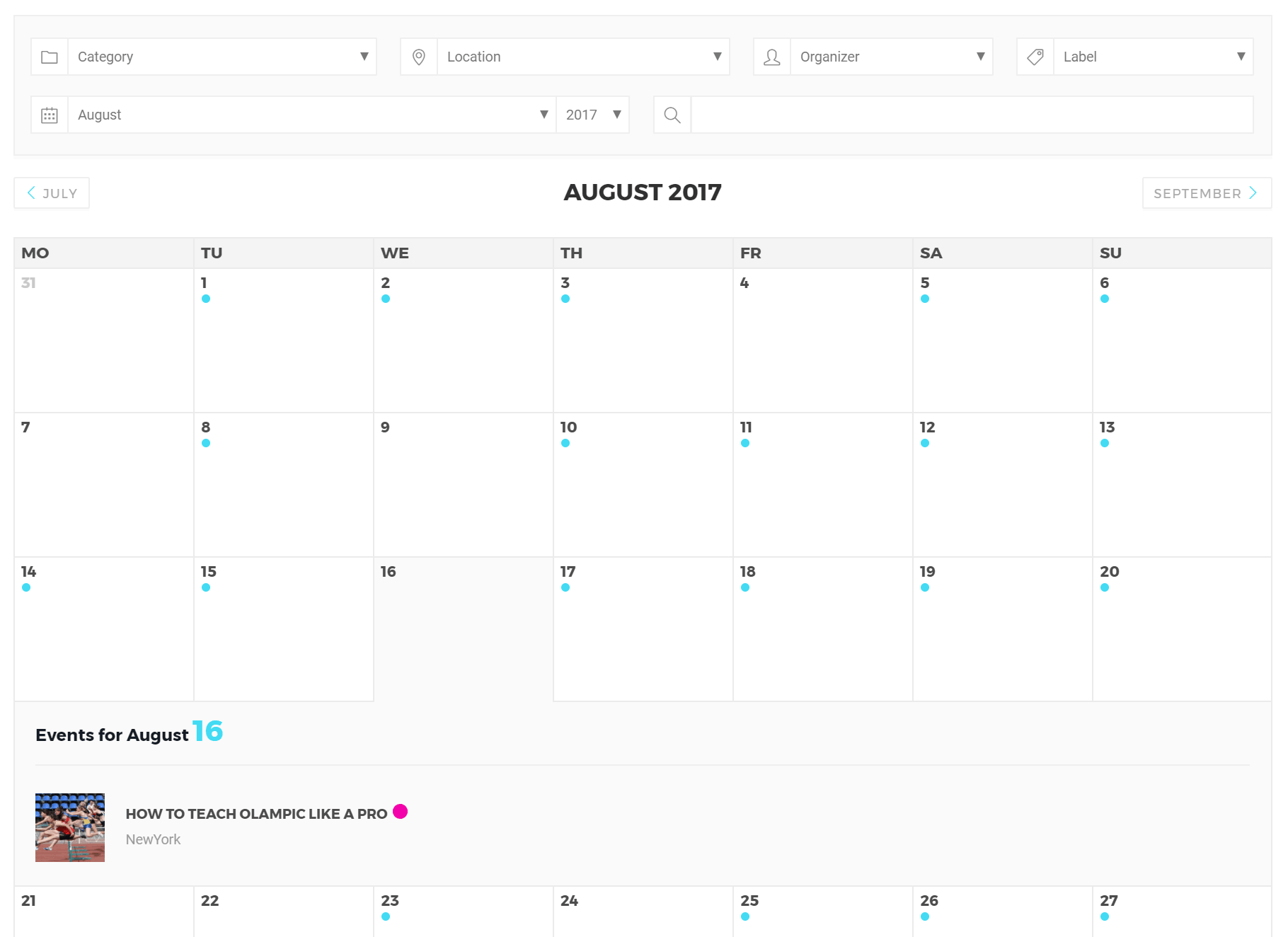 Month View