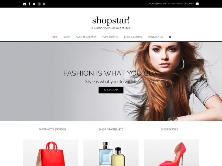 The Shopstar theme.