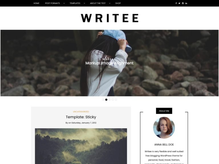 The Writee theme.