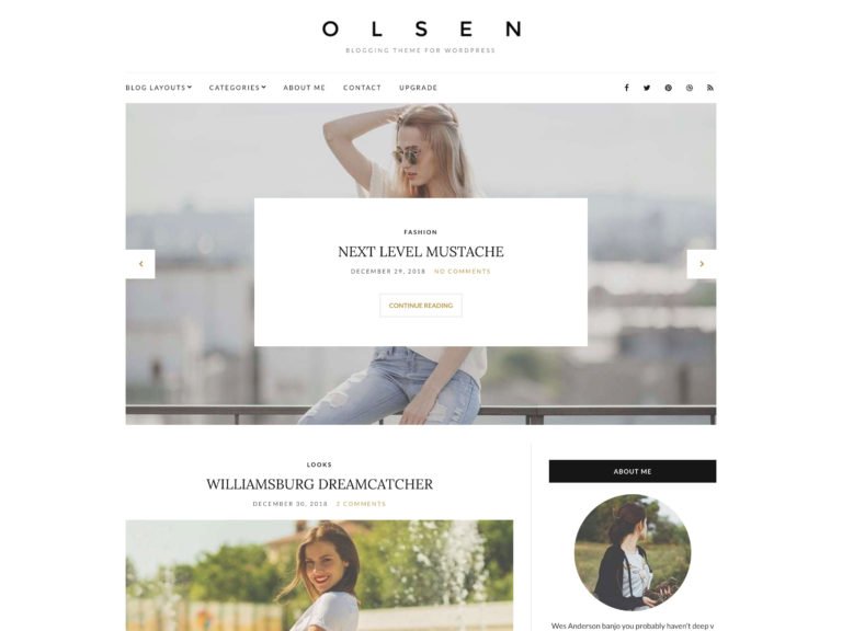 The Olsen Light theme.