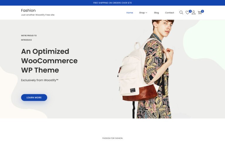 The Woostify theme.