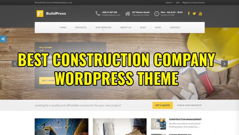 Best Construction Company WordPress Themes