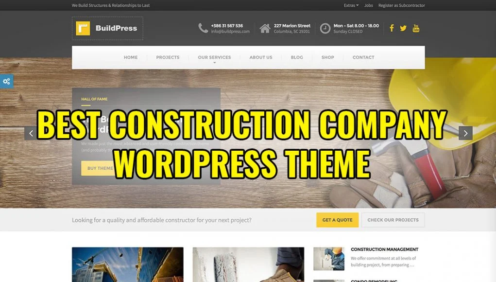Best Construction Company WordPress Themes