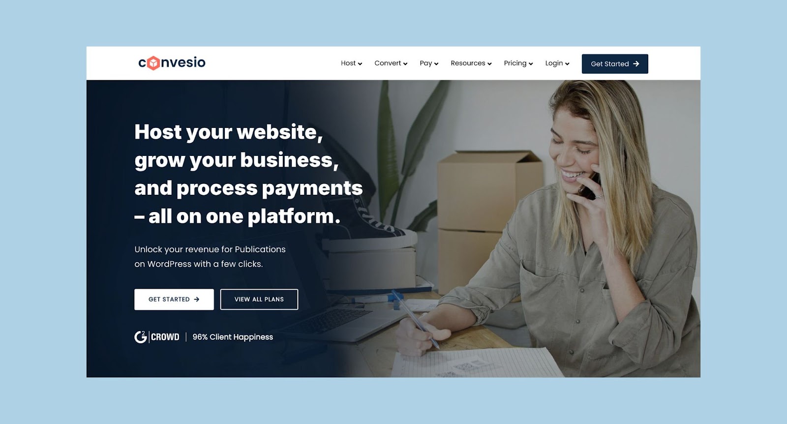 Convesio homepage