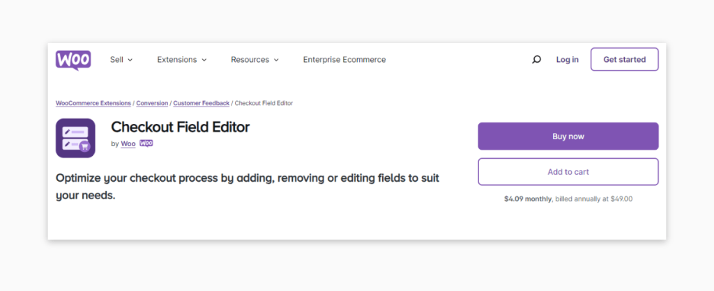 WooCommerce Checkout Field Editor plugin.